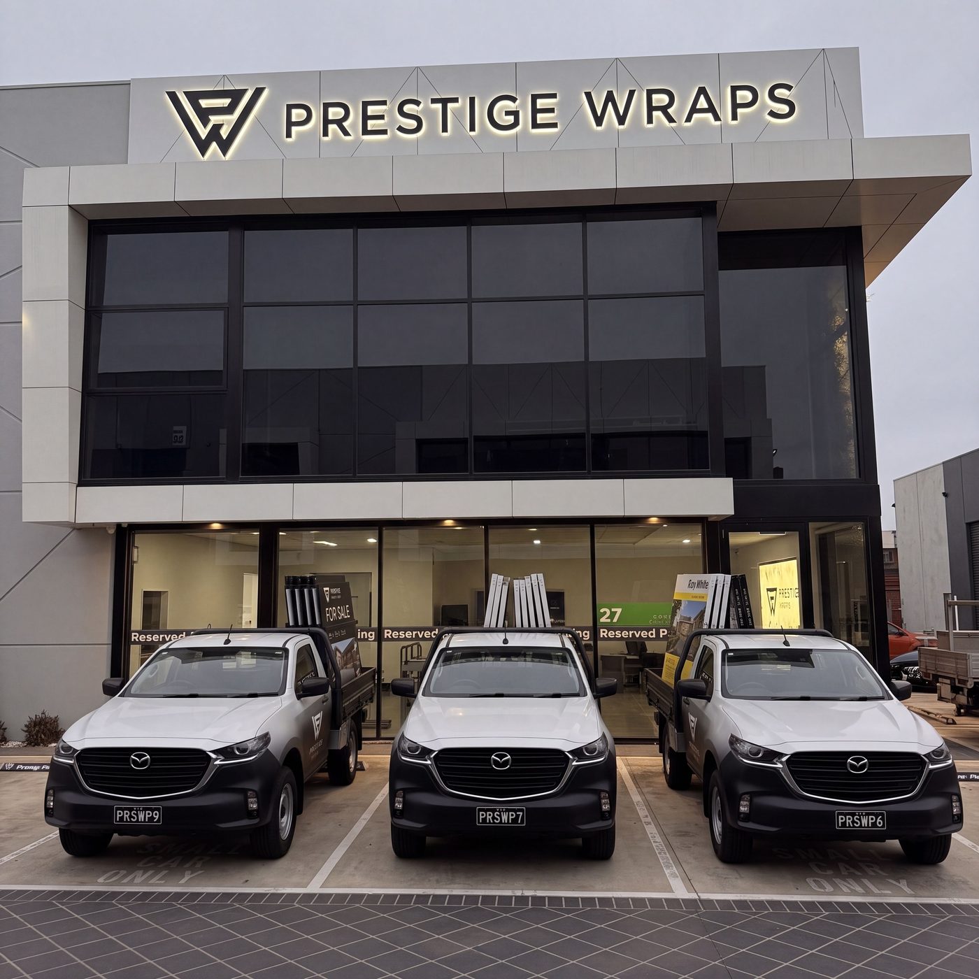 Prestige production facility and installation vehicles in Thomastown